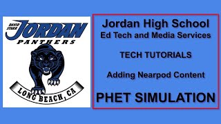 Nearpod Tutorials-Adding a PHET Simulation