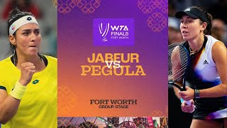 Ons Jabeur vs. Jessica Pegula | 2022 WTA Finals Group Stage | Match Highlights