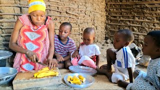 African Village Lifestyle of Our Young Mom #Cooking Delicious African Village Food for Breakfast.