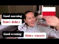 🇵🇱 how to say “ good morning “ & “ good evening “ in Polish language 🇵🇱