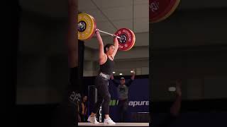 100kg/220lbs clean and jerk! first official tripple digits in comp!! 🥇🥇🥇#strongwomen