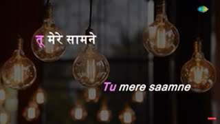 Tu Mere Samne | Karaoke Song with Lyrics | Darr | Shahrukh Khan | Lata Mangeshkar | Udit Narayan