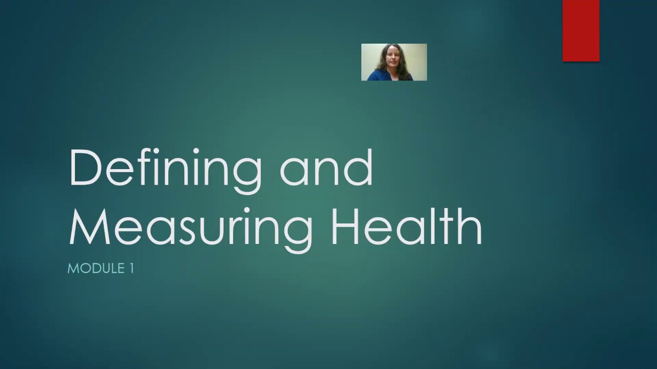 Module 1 Measuring Health - YouTube