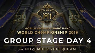 Live Now : MLBB M1 World Championship 2019 Day-4 Group Stage D