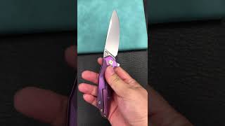 KUBEY KB235D Nova Frame Lock Flipper Folding Knife 6AL4V Titanium Handle 3.66\