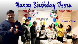 Veeru's 11th Birthday | Cake Cutting, Gifts \u0026 Dinner at Sunil's House | Plano Dallas - Texas