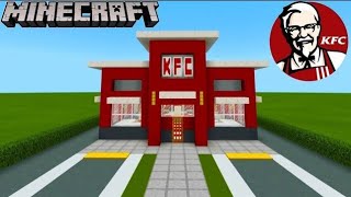 Minecraft  How to build a Kfc in Minecraft Minecraft 1 21 Minecraft java edition #viralvideo