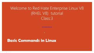 Basic Commands in Linux | RHEL-8 | part -3