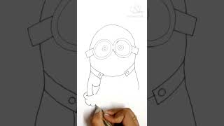 #shorts How to Draw a Minion #ytshorts #viralshorts #trending #minion #drawing #easy #cute