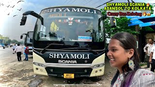 EXTREMELY AGGRESSIVE \u0026 HIGH-SPEED SCANIA BUS DRIVING😱 | SHYAMOLI SCANIA BUS ASANSOL TO KOLKATA🔥