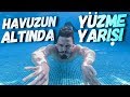 HAVUZUN ALTINDA YÜZME YARIŞMASI!! (50 METRE NEFES TUTMA)