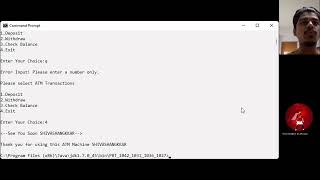 Simple ATM Machine System Using Java(OOP PBT Presentation)