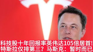 科技股十年回报率英伟达105倍居首，特斯拉仅排第三？马斯克：暂时而已