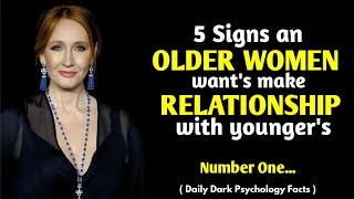 5 Signs an Older Woman Wants make Relationship with a Younger Man | psychology facts