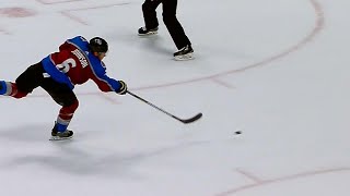 Erik Johnson scores OT winner past helpless Hellebuyck