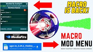 Agario Macro + Zoom New Mod Menu for iOS/Android (Agario Mobile)