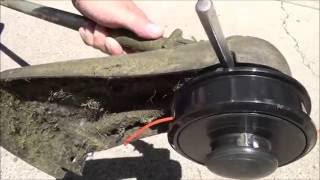 HOW TO REMOVE and REPLACE the Cutting HEAD on an ECHO WEEDEATER WEEDTRIMMER WEEDWACKER