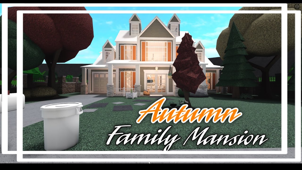 Autumn Family Mansion | House Build | Roblox : Bloxburg - YouTube