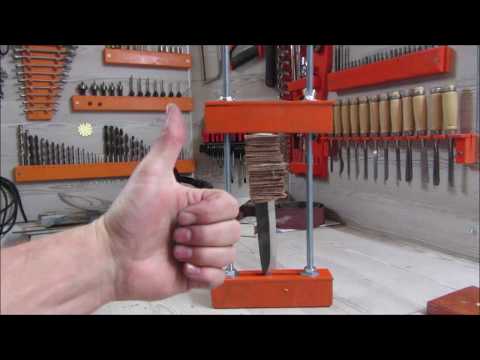 Making a simple jig for stacked knife handles Making a simple jig for stacked knife handles