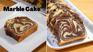 Marble Cake | How To Make Marble Cake | Chocolate Marble Butter Cake