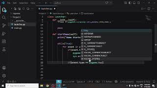 Handling events - Pygame