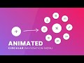 Animated Circular Navigation Menu using Html CSS & Vanilla Javascript | Simple Radial Menu