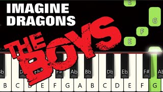 The Boys Meme Song 😎 | Imagine Dragons | Piano tutorial | Piano Notes | Piano Online #pianotimepass