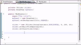 Intermediate Java Tutorial 25 Finishing the Oval Slider Program YouTube