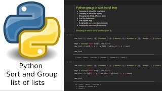 Python group or sort list of lists by common element