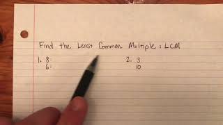 ASVAB Math- Least Common Multiple: LCM w/ example problems