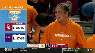 Tennessee vs Arkansas | Women Basketball Jan 12,2025