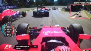 Start of Sebastian Vettel at Monza 2015