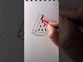 Easy way to draw watermelon 🍉#shorts #art