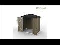 patiowell storage shed 6 x 4 ft assembly