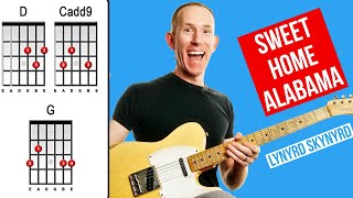 Sweet Home Alabama by Lynyrd Skynyrd - Easy Beginners How To Play Guitar Lessons