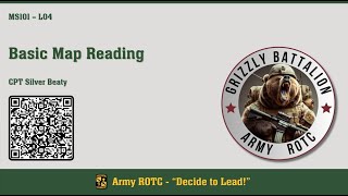 Basic Map Reading - MSL101 Lesson 04 - ROTC