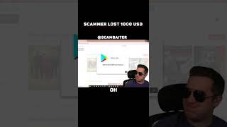 Scammer lost 1000 USD, scammer got scammed 😂. Part 1