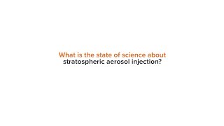 Paulo Artaxo: What is the state of science about stratospheric aerosol injection?