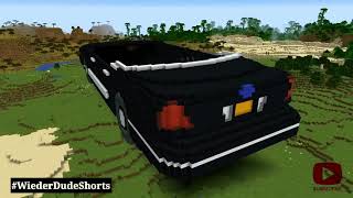#Shorts Pro Player make a police car on Minecraft 😃