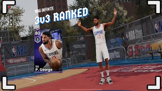 BEST EPIC CARD IN THE GAME!!! PAUL GEORGE IN 3v3 RANKED | NBA INFINITE GAMEPLAY