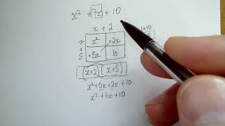 Factorising Quadratics using Grid Method 1