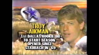 Troy Aikman to Michael Irvin September 10, 1989