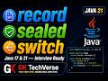 Java Records, Sealed Classes & Pattern Matching Explained | Modern Java 16-21