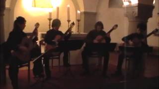 Quintessence Guitar Quartet plays Praetorius