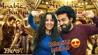 🇮🇳 ARAB COUPLE REACTS TO THIS BANGER!! 🔥 | Arabic Kuthu - Halamithi Habibo from "Beast"