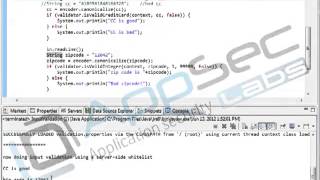 Java Secure Coding: Input Validation 2 5 ESAPI Input Validation