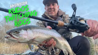 Putting the Amundson Kudos Twiching Jig Rods to Work!