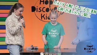 Mary and Elizabeth Christmas Quiz | Oreo Roll Dunk Challenge | Object Lesson