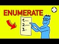How to ENUMERATE things in Python WITHOUT a loop counter!