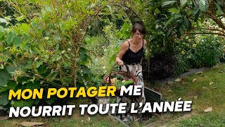 Grâce à son potager, Carine vise l’autonomie avec plus de 50 variétés cultivées